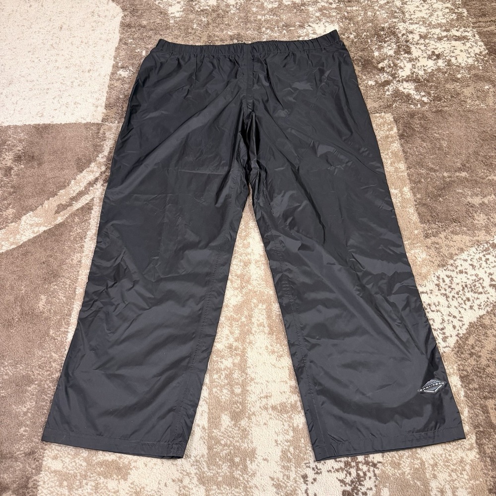 Columbia‎ Rain Pants Mens 4XL Black Omni-Tech Waterproof Packable Hiking